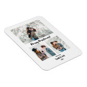 modern chic script is een kerstfoto magneet (Rechterzijde)