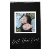Modern Chic Script KLEUR 12 Foto Kalender (Hoes)