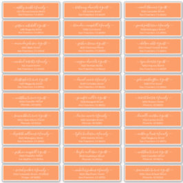 Modern Chic Script Weddenschap Namen adres Sticker