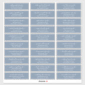 Modern Chic Script Weddenschap Namen adres Sticker (Vel)