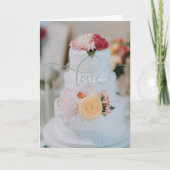 Modern Chic Script Wedding Wenskaart Bedankkaart (Voorkant)