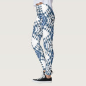 Modern Chic Shobori Blue Tie Dye Patroon Leggings (Links)