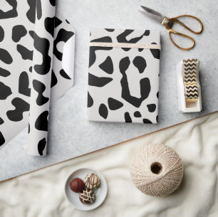 Modern Chic Snow Leopard Animal Print Patroon Cadeaupapier