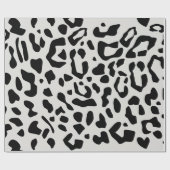 Modern Chic Snow Leopard Animal Print Patroon Cadeaupapier (Vlak)