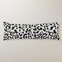 Modern Chic Snow Leopard Animal Print Patroon Lichaamskussen