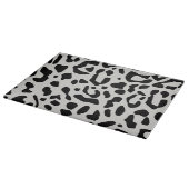 Modern Chic Snow Leopard Animal Print Patroon Snijplank (Hoek)