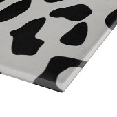 Modern Chic Snow Leopard Animal Print Patroon Snijplank (Hoek)