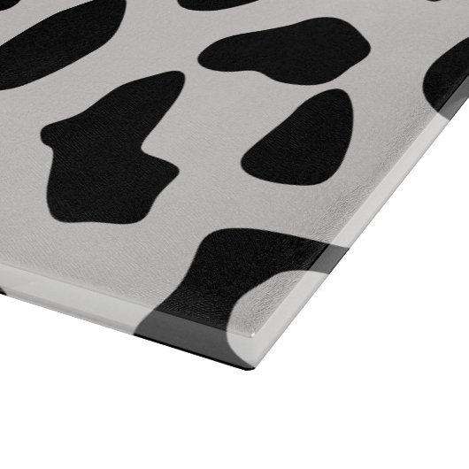 Modern Chic Snow Leopard Animal Print Patroon Snijplank (Hoek)
