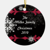 Modern Chic Snowflake Ornament (Voorkant)