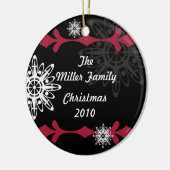 Modern Chic Snowflake Ornament (Links)