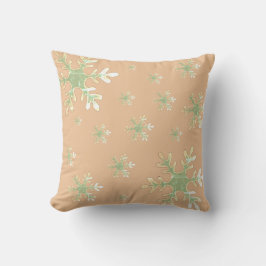 Modern Chic Snowflake Pattern Holiday Kussen