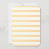 Modern Chic Striped Flowers Vrijgezellenfeest Kaart (Achterkant)