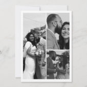 Modern Chic Stylish Photo Collage Happy New Year  Feestdagenkaart (Achterkant)