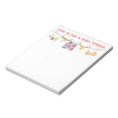 Modern Chic Stylish Summer Fun Notitieblok (Linkerzijde)