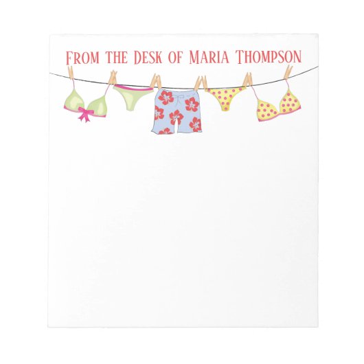 Modern Chic Stylish Summer Fun Notitieblok (Voorkant)