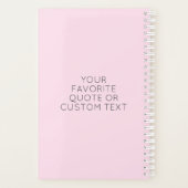 Modern Chic Stylish Woman Floral Hondenliefhebber Planner (Achterkant)