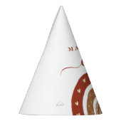 Modern Chic Terracotta Rainbow Boho Birthday Feesthoedjes (Links)