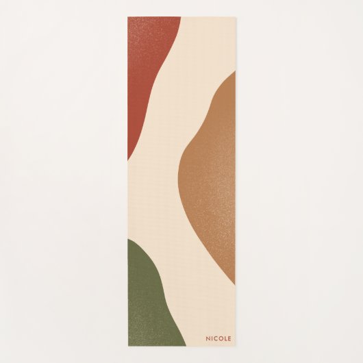 Modern Chic Terracotta Yoga Mat (Voorkant)