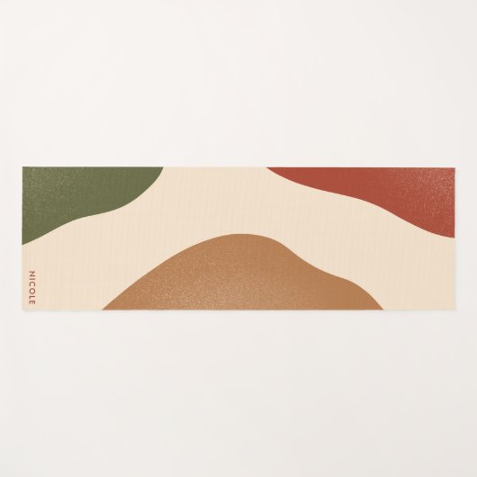 Modern Chic Terracotta Yoga Mat (Voorkant (horizontaal))