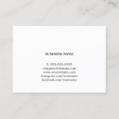 Modern Chic Texture Yellow Interior Design Visitekaartje (Achterkant)