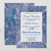 Modern Chic Textured Bridal Shower Kaart (Voorkant / Achterkant)