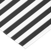 Modern Chic Trendy Black en White Stripes Pattern Tafelkleed (Gekanteld)