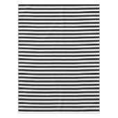 Modern Chic Trendy Black en White Stripes Pattern Tafelkleed (Voorkant)