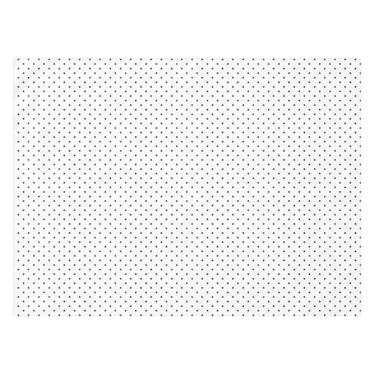 Modern Chic Trendy Black White poka Dots Pattern Tafelkleed (Voorkant (Horizontaal))