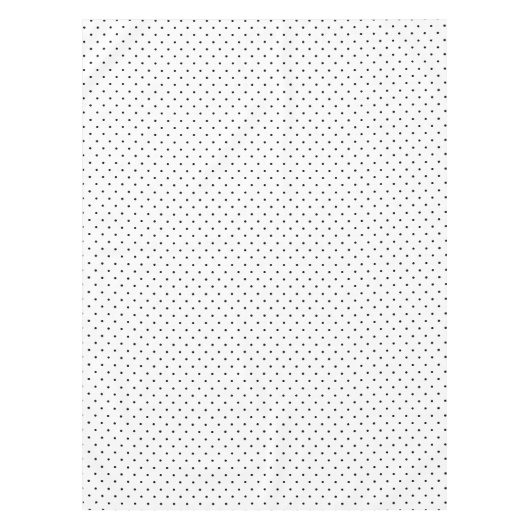 Modern Chic Trendy Black White poka Dots Pattern Tafelkleed (Voorkant)