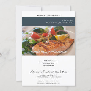 MODERN CHIC TRENDY FOTO WORKSHOP EVENT INVITATION KAART