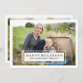 MODERN CHIC | TWEE SIDE HOLIDAIRE FOTOKAART FEESTDAGENKAART (Voorkant / Achterkant)