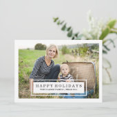 MODERN CHIC | TWEE SIDE HOLIDAIRE FOTOKAART FEESTDAGENKAART (Staand voorkant)