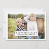 MODERN CHIC | TWEE SIDE HOLIDAIRE FOTOKAART FEESTDAGENKAART (Achterkant)