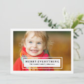 MODERN CHIC | TWEE SIDE HOLIDAIRE FOTOKAART FEESTDAGENKAART (Staand voorkant)