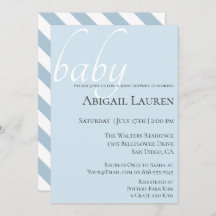 Modern Chic Typography Baby shower Invitation