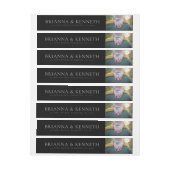 Modern Chic Typography Black Photo Save the Date (Vel)