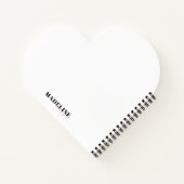 Modern Chic Typography Script Licht Roze Vrouwelij Notitieboek (Achterkant)