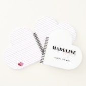 Modern Chic Typography Script Licht Roze Vrouwelij Notitieboek (Binnen)