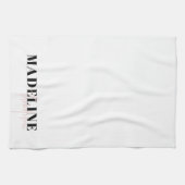 Modern Chic Typography Script Licht Roze Vrouwelij Theedoek (Horizontaal)