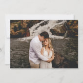 Modern Chic Vellum Effect Photo Collage Wedding Save The Date (Achterkant)