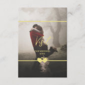 Modern Chic Voeg foto bruiloft QR CD behuizing Kaa Informatiekaartje (Voorkant)