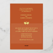 Modern Chic Voeg foto bruiloft uitnodiging (Achterkant)