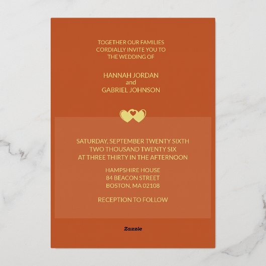 Modern Chic Voeg foto bruiloft uitnodiging (Achterkant)