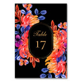 Modern Chic Watercolor Bouquet Floral Wedding Kaart (Achterkant)