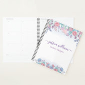Modern Chic Waterverf Blue Hydrangeas Floral Planner (Display)