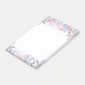 Modern Chic Waterverf Blue Hydrangeas Floral Post-it® Notes (Schuin)