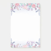 Modern Chic Waterverf Blue Hydrangeas Floral Post-it® Notes (Voorkant)