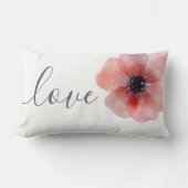 Modern Chic Waterverf Poppy Love Wedding Kussen (Voorkant)