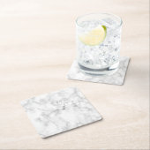 modern chic white en zwarte marmer kartonnen onderzetters (Insitu)