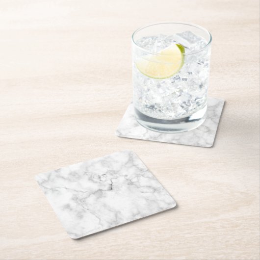 modern chic white en zwarte marmer kartonnen onderzetters (Insitu)